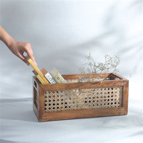 RATTAN ORGANISER – Flickers and Flame