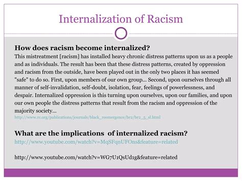 Internalized Racism and Academic Success: Understanding the Role of ...