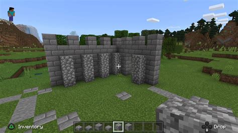 Image result for Minecraft Small Castle Wall Tutorial