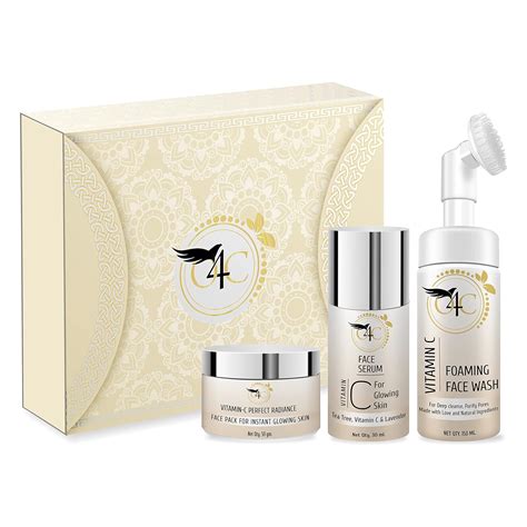 Organic 4 Care Vitamin C Skin Care Facial Kit Consists Of Vitamin C ...