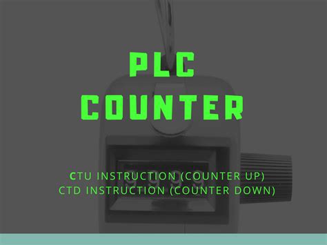 Image result for Programming plc Counters