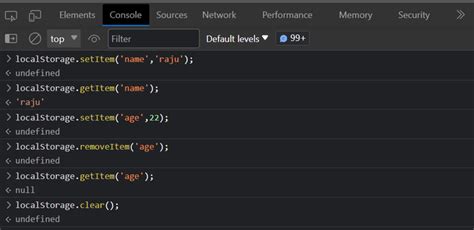 Image result for Local Storage in Developer Tools