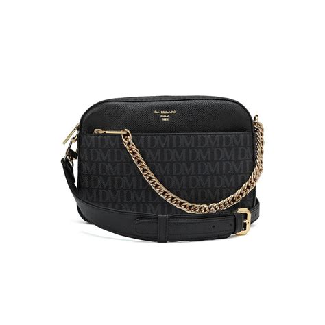 Buy Da Milano Women's Genuine Leather Black Sling Bag Online