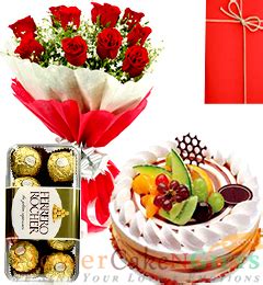 Send Online Half Kg Black fruits cake 10 Red Roses Flower Bouquet 16 ...