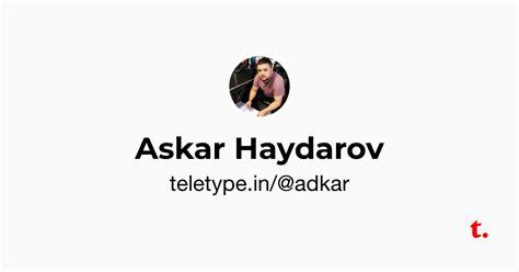 Askar Haydarov — Teletype