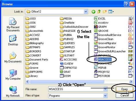 Open Microsoft Access 的图像结果