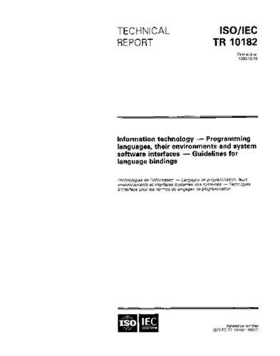 ISO/IEC TR 10182:1993, Information technology - Programming languages ...