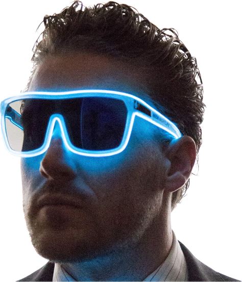 Buy Neon Nightlife Tinted Single Lens Tron Style Light Up Glasses ...