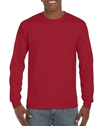 Buy Gildan Men's Double Needle Rib Knit T-Shirt, Cardinal Red, 5XL at ...