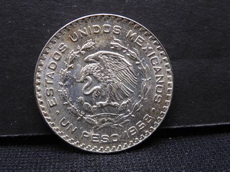 1958 Mexico Silver 1 Peso Auction