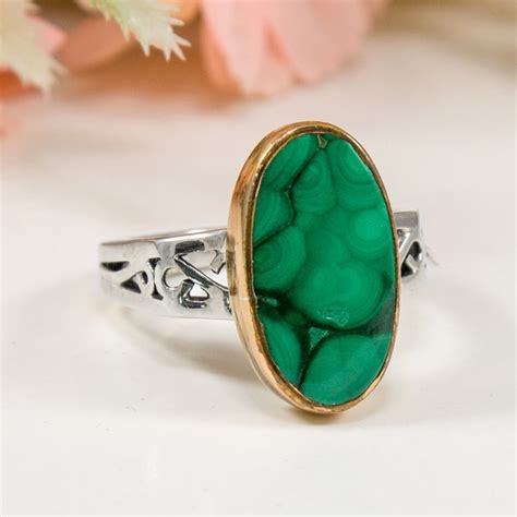 Buy Malachite Ring Online In India - Etsy India