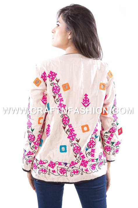 Indian Embroidered Silk Jacket – Craft N Fashion