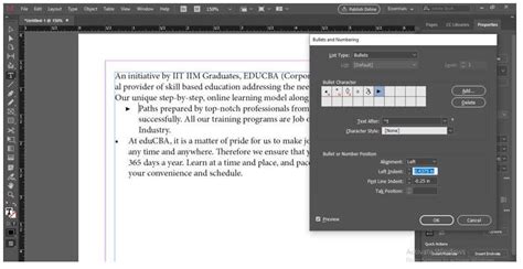 Image result for Bullet List InDesign