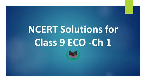 NCERT Solutions For Class 9 Social Science Economics Chapter 1 The ...