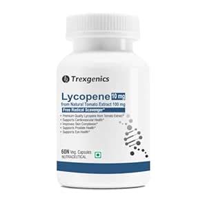 Trexgenics Lycopene 10 mg from 10%100 mg Tomato extract Free Radical ...