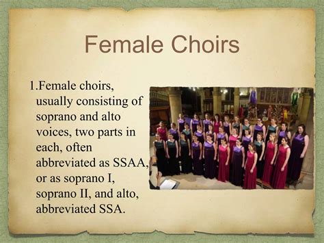 Types of choir and voices | PPTX