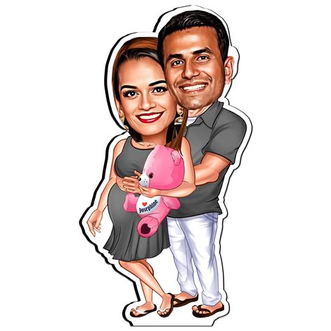 Buy TROVE TREASURE Customized Photo Fridge Magnet, Caricature Style ...