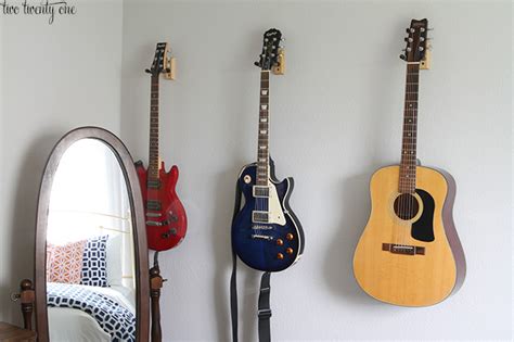 Image result for hanging guitars on walls made from breezeblocks