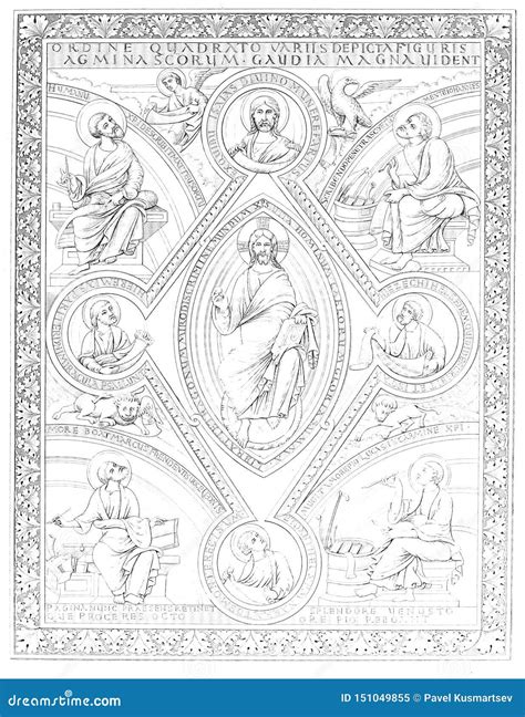 Christian Illustration. Old Image Stock Image - Image of apostle ...