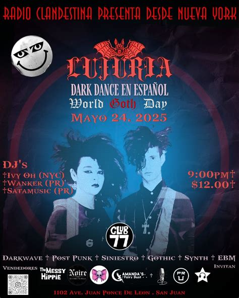 "LUJURIA" Dark Dance en Español, Club 77, San Juan, 24 May 2025 | AllEvents