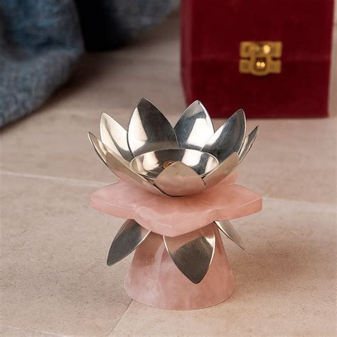 Lotus Silver Plated Diya Gift Box – Royal Entice