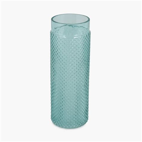Buy Eadric Textured Glass Vase from Home Centre at just INR 399.0