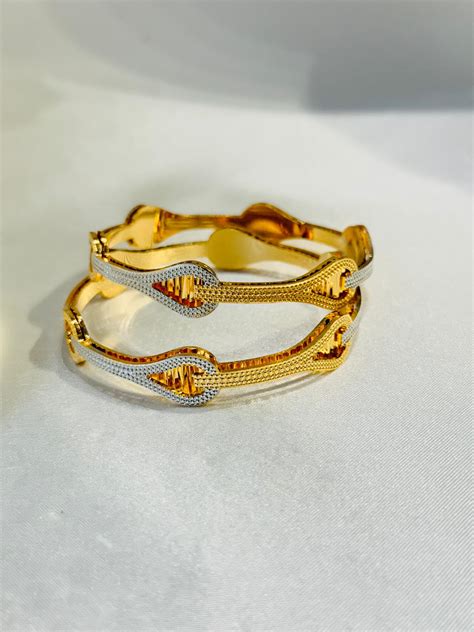ANTIQUE MICRO GOLD PLATED BANGLES – TKS FASHIONS