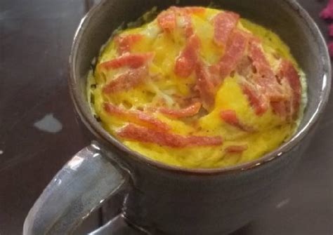 Resep Sarapan praktis pakai microwave (telur) oleh Cesilia  