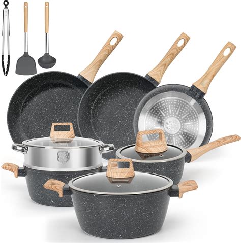 Amazon.com: SODAY 13 Pcs Pots and Pans Set Non Stick Kitchen Cookware ...