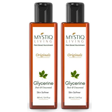 Buy Mystiq Living Glycerine - Plant Based | Pure and Unscented | Pack ...