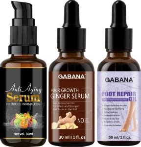 GABANA Anti Aging Serum -Anti Wrinkle & Hair Growth Ginger Serum & Foot ...