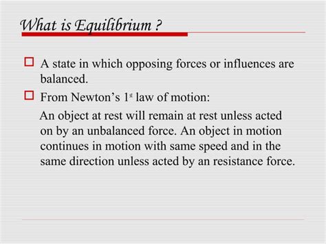 Image result for Equilibrium Equation Example