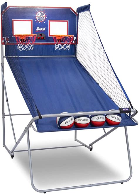 Pop-A-Shot Indoor Home Dual Shot Basketball Arcade Game: Sports Hoop ...