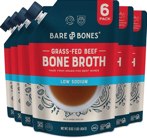 Amazon.com : Bare Bones Beef Bone Broth Instant Powdered Mix | Rich ...