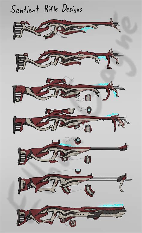 ArtStation - Warframe Sentient Rifle Concepts