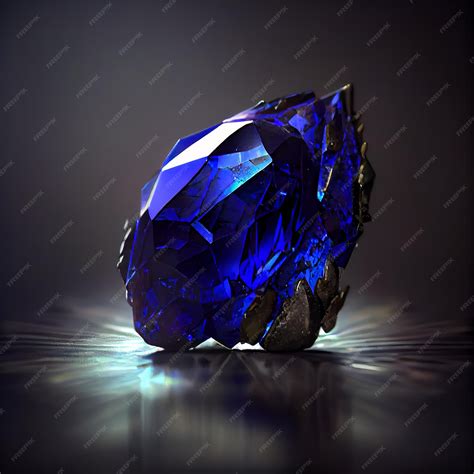 Premium Photo | Shiny blue crystal lapis lazuli gem isolated on black ...