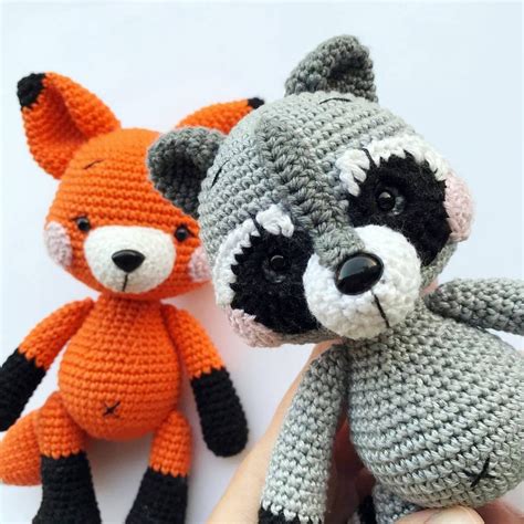 Crochet Plush Raccoon Free English Pattern – Free Amigurumi