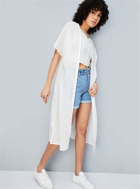 Buy Women Embroidered Front-Open Shrug Online at just Rs. 999.0 ...