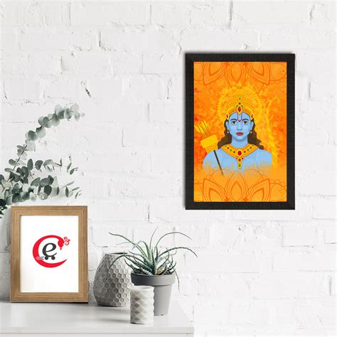 Lord Ram Satin Matt Texture UV Art Painting - eCraftIndia Online