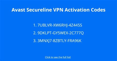 Avast Security Line VPN Activation Code 的图像结果