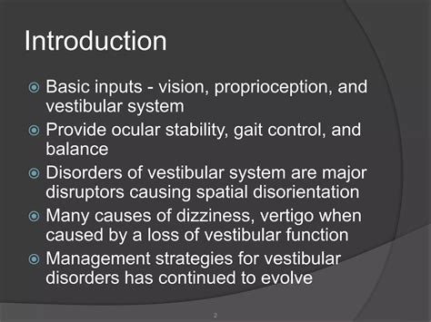 Disorders of vestibular system 04.04.16-dr.davis | PPTX