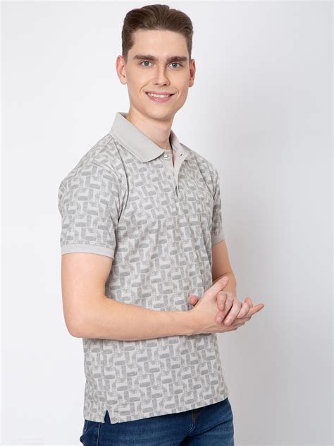 Men Polo Neck All Over Print Tshirt – Sparkyjeans