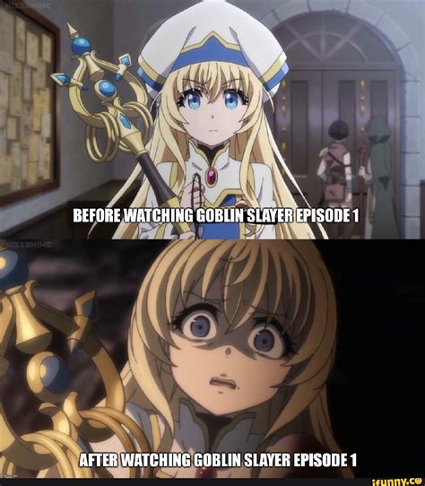 BEFORE WATCHING GOBLIN SLAYER EPISODE 1 AFTER WATCHING GOBLIN SLAYER ...