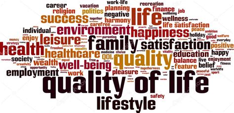 Quality of life word cloud Stock Vector by ©Boris15 128548778