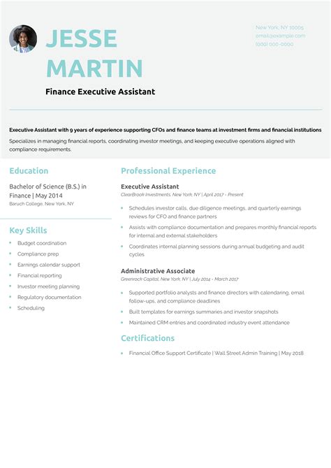 20 Executive Assistant Resume Examples and Templates for 2026 - Resume.org