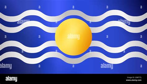 Flag of the West Indies Federation in blue white and orange Stock Photo ...