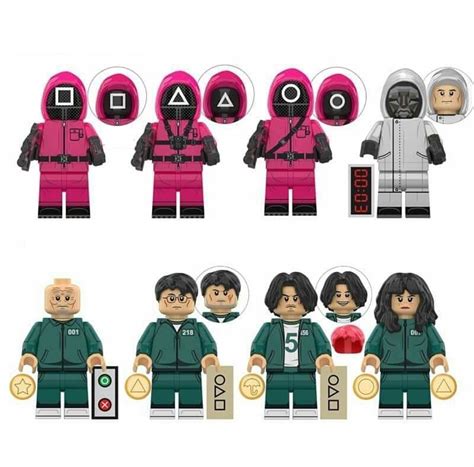 Squid Game Staff Game Boss 001 218 456 067 Show Series Minifigure ...