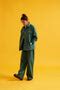 High Rise Flared Twill Pants for Women