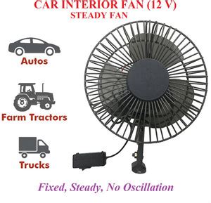 Motopex 12 Volt 6" Fan for Car, Truck,Auto, Caravan, Buses X-1431 Car ...