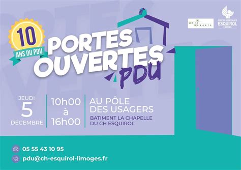 ? PORTES OUVERTES AU PÔLE DES USAGERS ! ?, 15 rue du Dr Marcland, 87000 ...